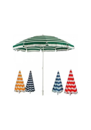 Sumedecor&Design Yüksek Kalite 10 Telli Eğilebilir 2 M Plaj Şemsiyesi + Bidon