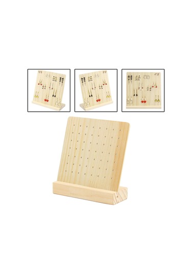 Homyl Takı Rafı Ekranı Gösterisi Için Kompakt 28-çift-delik 28 Çift Delik