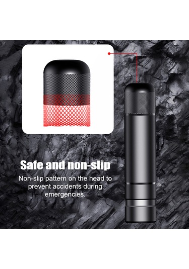 Geeksen Araba Güvenlik Çekici Alüminyum Alaşımlı Kasa Çekici Cam Kırıcı Çok Amaçlı Emniyet Kemeri Kesici Araç Acil Durum Aracı