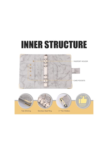 A6 Fermuarlı Bütçe Defteri Kaiyi