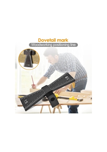 Sones Alüminyum Alaşımlı Kuyruklu Kırlangıç Çizgisi İşaretleyici Kompakt Ağaç İşleme Aleti