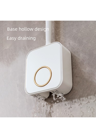 Yifomall Bathroom Silikon Tuvalet Fırçası Seti - Duvar Takımı, Boşlukları Kaldırır, Uzun Ömürlü, Ev Ve Ticari Kullanım Krem Renk, 2 Adet Diğer