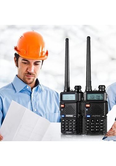 Jokmae Baofeng Uv-5r Çift Kanal Çift Frekanslı Telsiz - Çiftli Satış, Usb Şarjlı, Radyo Alıcı, Vox, Alarm Ve Led Fener