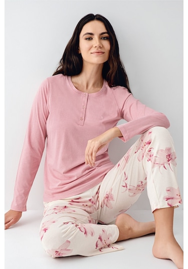 Pierre Cardin Kadın Pembe Pijama Takımı Pc9055-s-v1 Pembe