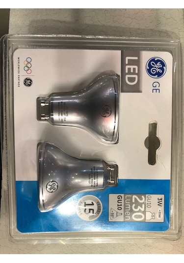 GENERAL ELC. 2 ADET 3W=35W 230 LÜMEN GU 10 LED SPOT 2700KELVİN SA