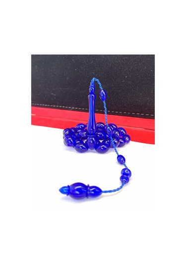 Kehribarkolik Lacivert Toz Kehribar Tesbih