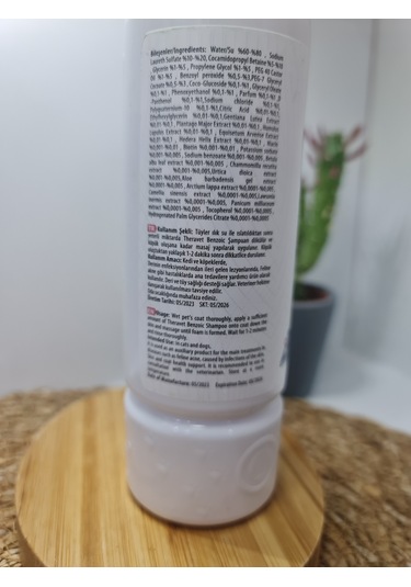 Theravet Benzoic Shampoo Kedi Köpek Sampuanı