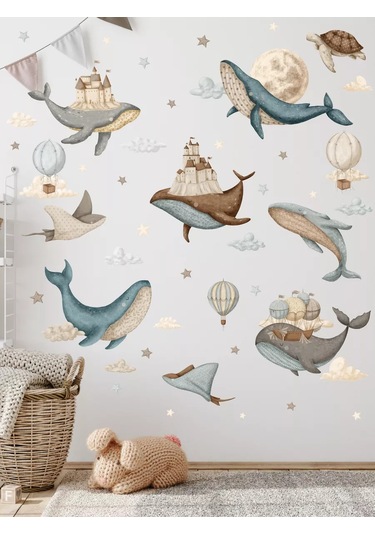 Baby Kingdom Room Duvar İçin İç Mekan Çıkartmaları Sihirli Rüyalar 218893913 Beyaz