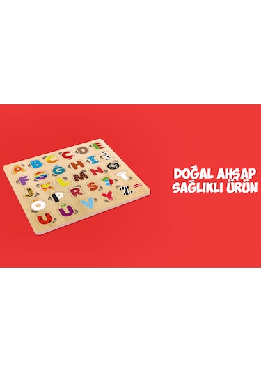Rossie Ahşap Türkçe Alfabe  Yapboz