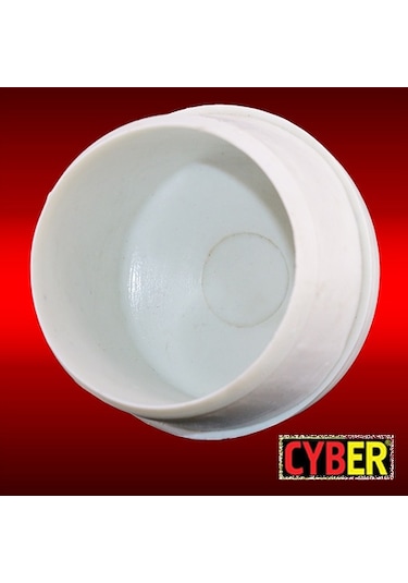 Çap 48 Plastik Iç Bombeli Tapa 1.5-2 Mm -Beyaz