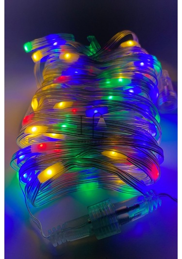 10 Metre Rgb Peri Led Işık Ip64 Dış Mekan Jack Eklemeli Dekoratif Led Işık Yılbaşı Süsü Çok Renkli
