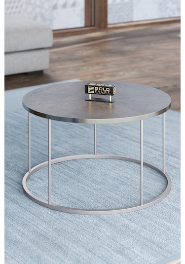 Orta Sehpa Terra Lüx Gümüş Gordion