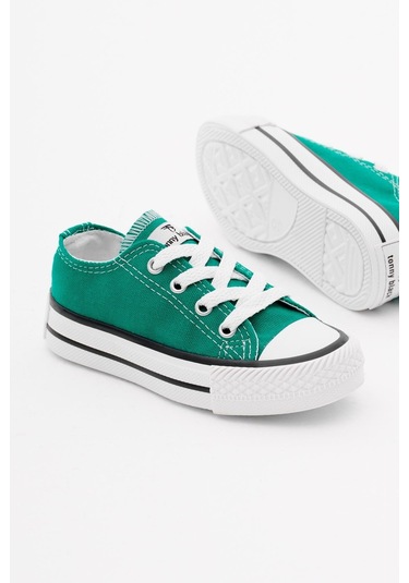 Rahat Kalıp Bağcıklı Çocuk Unisex Yeşil Spor Ayakkabı Tbh1460 Yeşil