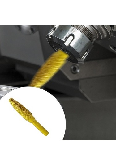 Lijinxu Magideal Elmas Taşlama Kafası Çapak Matkap Ucu 60 Mm Uzun 6 Mm 10 Mm