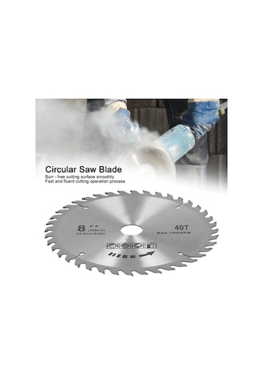 Besthome1 40 Dişli 200mm Paslanmaz Çelik Dairesel Testere Bıçağı - Hızlı Kesim İçin Mükemmel