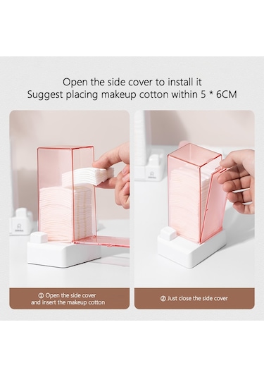 Cbtx Royal Supplıes Otomatik Pamuklu Ped Dispenseri Duvara Monte Saklama Kutusu - Beyaz