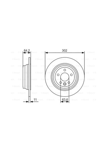 Land Rover Freelander 2 2.0Si4 2012-2014 Bosch Arka Disk 2 Adet