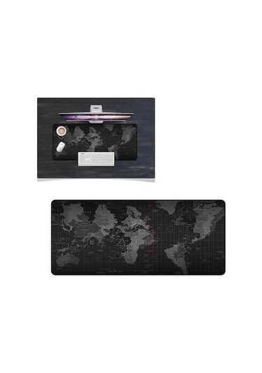 Ebitda Yındıao 800x300mm Dünya Harita Kauçuk Mouse Pad, Ofis-oyun Klavye Mat, Dayanıklı Kaymaz