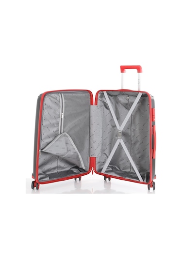 Mçs Polipropilen Valiz V305 65 Cm Siyah/hardal