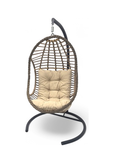 Wellagarden Haliç Rattan Salıncak Kahve