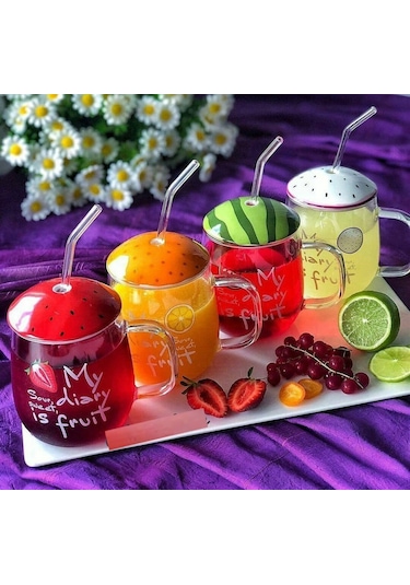 Cam Pipetli Kupa Turuncu 420 Ml
