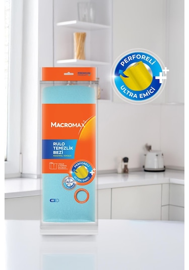 Macromax Rulo Temizlik Bezi 27x25 Cm 9 Yaprak X 2 Adet