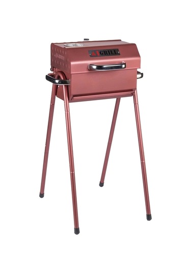 Igrıll Barbekü Cube 402 Mm Kömürlü Mangal Kırmızı