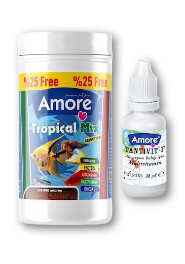 Lepistes-melek-plati-moli Balık Yemi 125ml,tropikal 100ml,vitamin