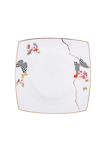 Karaca 62 Parça Fine Pearl Unique Yemek Takımı Kare