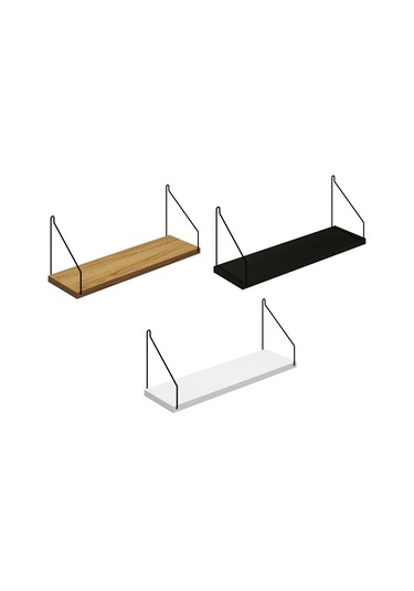 Roomiehome Catchme Mutfak Banyo Yaşam Alanı Duvar Rafı Kitaplık 3'lü Set - 445233612