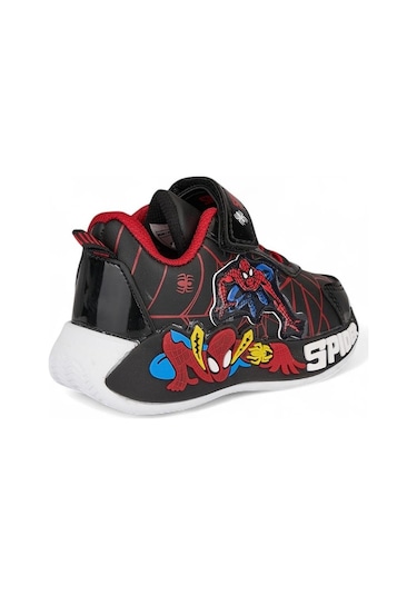 Spıderman 836 Erkek Bebek Işıklı Sneaker Siyah