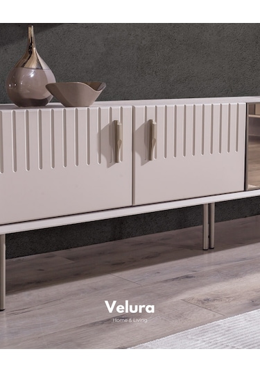 Tress Tv Ünitesi Kırık Beyaz