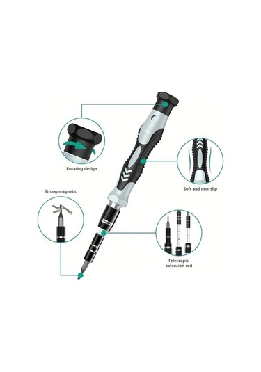 Dancemonkey 132 Adet Bileşik Manyetik Tornavida Seti Venta 132'sı 1 Arada Manyetik Hassas Tornavida Seti