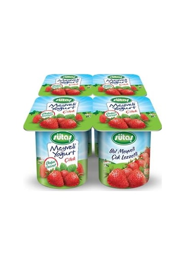 Sütaş Çilekli Yoğurt 4 x 115 G
