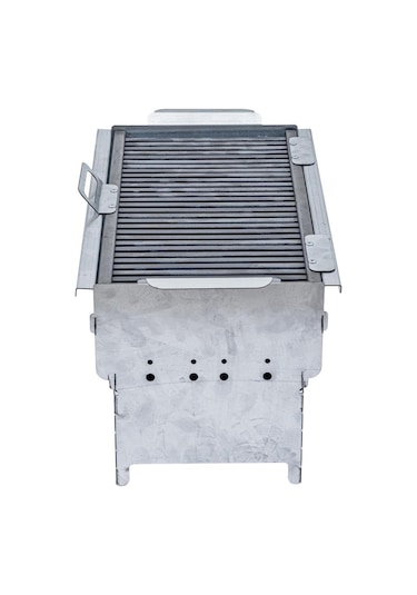 Katlanabilir Ayaklı Portatif Mangal - Paslanmaz - Argeus - Büyük - Taşıma Çantalı Diğer