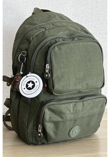 Nemo Bags Haki Sırt Okul Laptop Seyahat Spor Çantası