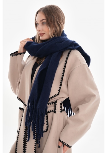 Ritagarcia Premium Soft Buklet Atkı Lacivert