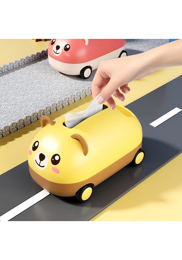 Haki-karikatür Doku Kutusu Banyo Tuvalet Kağıdı Tutucu Mutfak Peçete Saklama Kutusu Masaüstü Bebek Mendil El Havlusu Dispenseri Konteyner