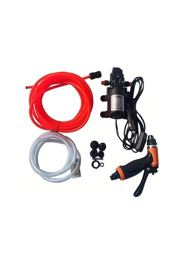 Motion003 1 Takım Taşınabilir Karavan Su Hortumu Nozul Seti 12v Araç Yıkama Tabancası Eğlence Araçları Portatif Temizleyici