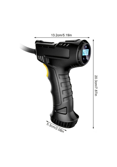 Samdoo Kablosuz Akıllı Araç Lastik Şişirici: Otomatik Kapatma, Dijital Basınç Göstergesi, Led Işığı Ve 4 Basınç Birimiyle Taşınabilir Elektrikli Pompa