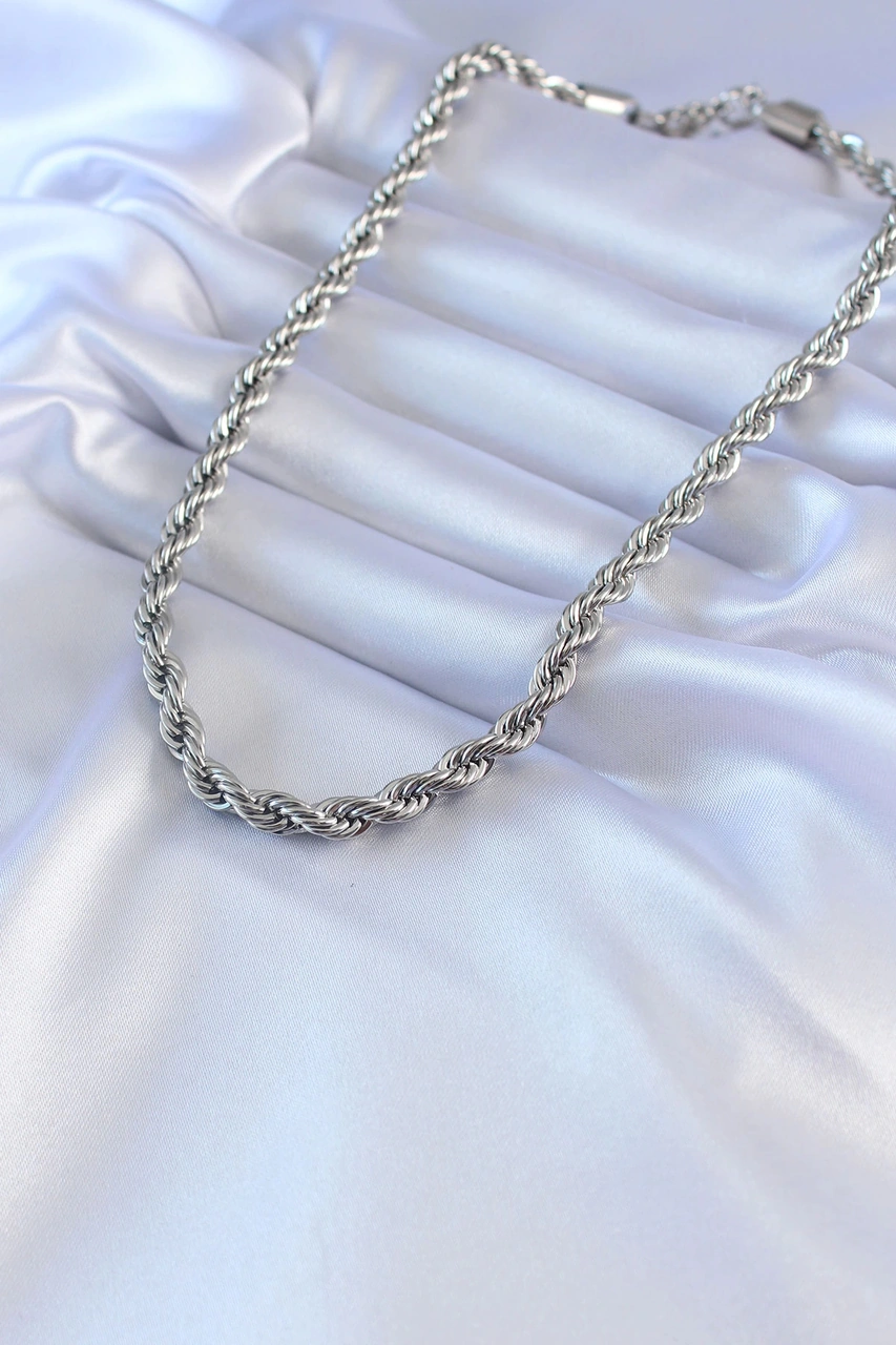 Dodes 316l Çelik Gümüş Renk Burgu Model 45 Cm Kadın Kolye Tg27bko7588 Çok renkli