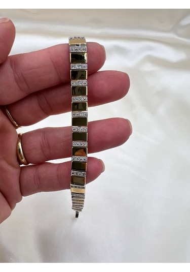 İthal Vip Domino Bileklik Altın - Gold