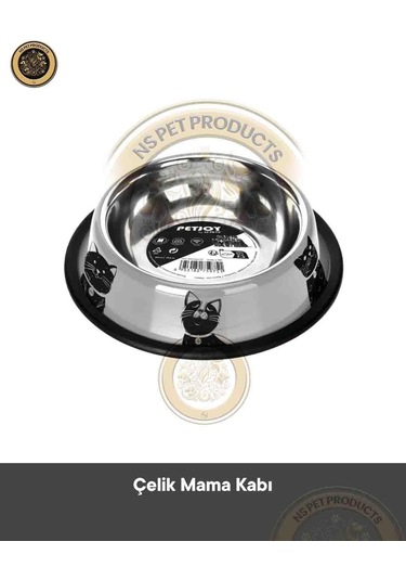 M-pets 2'li Çelik Mama Kabı L