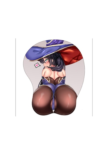 Sevimli Seksi Kız Silikon 3d Mouse Pad Anime Bilek Dinlenme Desteği Opie Ergonomik Kaymaz Yaratıcı Anime Mouse Pad Kahverengi & Mavi