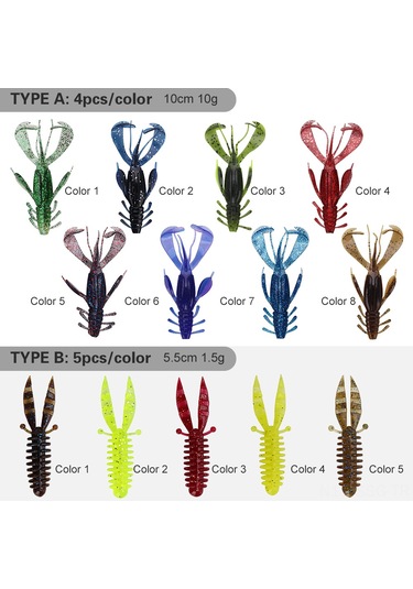 Springsun 5 Adet Yumuşak Karides Yem 5,5cm - Tatlısu Balıkçılığı İçin Gerçekçi Hareketli Yapay Yem