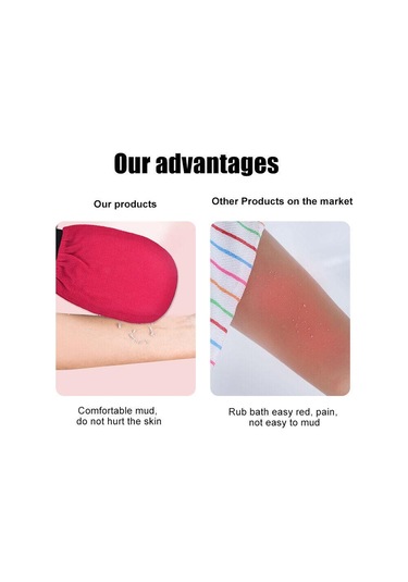 Fas Kessa Duş Hamam Hamam Yüz Peeling Eldiveni Mitt Banyo Fırçalama Aracı