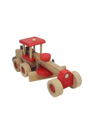 Mr. Quokka Ahşap Greyder - Kırmızı