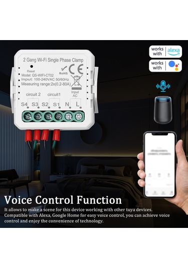 Reedark Akıllı Wifi Kontrollü 80a Çift Yönlü Solar Enerji Sayacı - Uzaktan Yönetim Ve Programlama