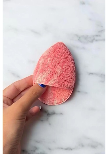 Caş Dekorasyon Pembe Renk Yüz Temizleme Süngeri