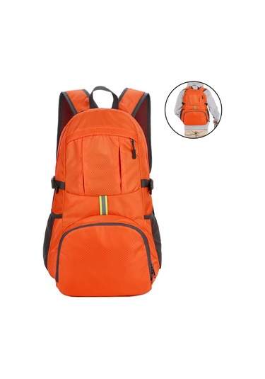 Sırt Çantası, Katlanabilir, Suya Dayanıklı, Hafif Günlük Sırt Çantası, Seyahat İçin Katlanabilir Sırt Çantası, Turuncu Diğer